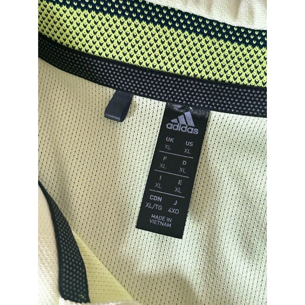 ADIDAS GOLF Men's SPORT AERO Short Sleeve Polo Shirt Solar Yellow Sz XL